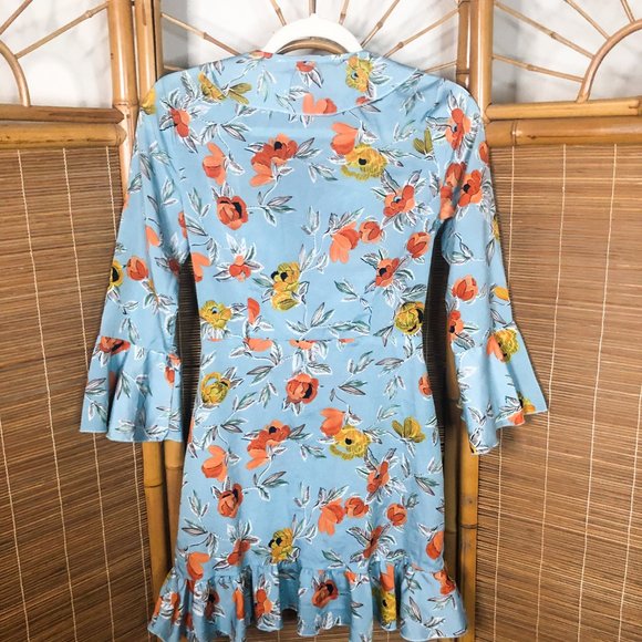 Pretty Little Thing Wrap Floral Dress Size 6 - Picture 9 of 9